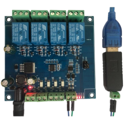 Moduł przekaźnikowy Modbus RTU 4-kanałowy RS485/TTL UART